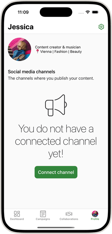 Create a profile